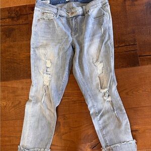 Distressed Light Blue Women's Jeans